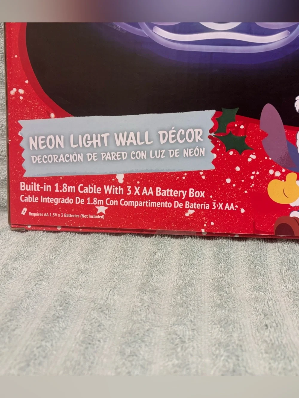 Disney neon wall